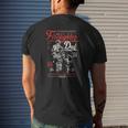Firefighter Dad For Father From Kids Son Daughter Mens Back Print T-shirt Gifts for Him