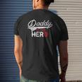Firefighter Daddy Is My Hero For Fireman Son Daughter Mens Back Print T-shirt Gifts for Him