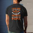 Firefighter Love Being Papa Grandpa Father's Day Mens Back Print T-shirt Gifts for Him
