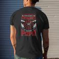 Firefighter Papa Fire Fighter Dad For Father's Day Fireman Mens Back Print T-shirt Gifts for Him