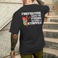 Firefighter Saved Me Men's T-shirt Back Print Gifts for Him