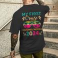 My First Cruise Cozumel Mexico 2024 Family Vacation Travel Men's T-shirt Back Print Gifts for Him