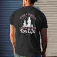 Fishing Buddies Dad Father Daughter Mens Back Print T-shirt Gifts for Him