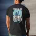 Fishing Buddies Dad Father Son Mens Back Print T-shirt Gifts for Him
