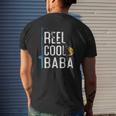 Fishing Reel Cool Baba Father’S Day For Fisherman Baba Mens Back Print T-shirt Gifts for Him