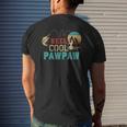 Fishing Reel Cool Pawpaw Father's Day Fisherman Pawpaw Mens Back Print T-shirt Gifts for Him