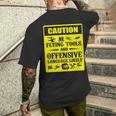 Flying Tools & Offensive Language Welder Men's T-shirt Back Print Gifts for Him