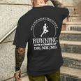 Weekend Forecast Mountain Running With A Chance Of Drinking Men's T-shirt Back Print Gifts for Him