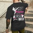 Forget Being A Princess I Wanna Be A Black Belt Karate Men's T-shirt Back Print Gifts for Him