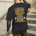 Forklift Driver Meister Des Lagers Forklift Bearman T-Shirt mit Rückendruck Geschenke für Ihn