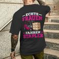 Forklift Driver Slogan Idea T-Shirt mit Rückendruck Geschenke für Ihn