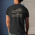 Formula Racing Car Silhouette Mechanic Car Guys Men's T-shirt Back Print Gifts for Him
