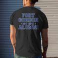 Fort Gordon Alumni College Themed Fort Gordon Army Veteran Mens Back Print T-shirt Gifts for Him