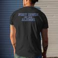 Fort Irwin Alumni College Themed Military Veteran Mens Back Print T-shirt Gifts for Him