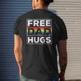 Free Dad Hugs Rainbow Lgbt Pride Fathers Day Mens Back Print T-shirt Gifts for Him