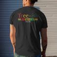 Free-Ish Since 1865 Pan African Flag For Juneteenth Mens Back Print T-shirt Gifts for Him