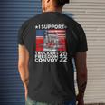 Freedom Convoy 2022 In Support Of Truckers Let's Go Mens Back Print T-shirt Gifts for Him