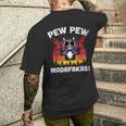 Frenchie Pew Pew Madafakas Vintage French Bulldog Church T-Shirt mit Rückendruck Geschenke für Ihn