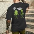 Frosch Macht Quark Diät Magerquark Wortspiel Schwarzes Kurzärmliges Herren-T-Kurzärmliges Herren-T-Shirt Geschenke für Ihn