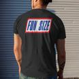 Fun Size Candy Bar Style Label Men's T-shirt Back Print Gifts for Him