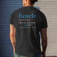 Funcle Like A Dad Only Cooler Uncle Men Definition Mens Back Print T-shirt Gifts for Him