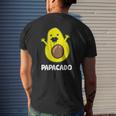 Avocado Dad Guacamole Avocado Papacado Mens Back Print T-shirt Gifts for Him