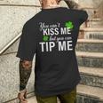 Bartender You Can't Kiss Me But You Can Tip Me Men's T-shirt Back Print Gifts for Him
