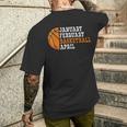 Basketball For Boys Men's T-shirt Back Print Gifts for Him