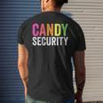 Candy Security Halloween Costume Mens Back Print T-shirt Gifts for Him