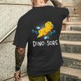 Dinosaur Workout Gym Fitness Lifting Cute Dino Sore Men's T-shirt Back Print Gifts for Him