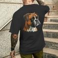 Dog Boxer T-Shirt mit Rückendruck Geschenke für Ihn