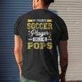 My Favorite Soccer Player Calls Me Pops Mens Back Print T-shirt Gifts for Him