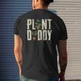 Gardener Botanical Plant Daddy Dad Father Mens Back Print T-shirt Gifts for Him