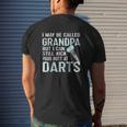 Grandpa Darts Team League Mens Back Print T-shirt Gifts for Him