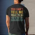 Grandpa For Grandfather Papa Dad Poppy Papi Men's T-shirt Back Print Gifts for Him