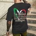 Italian Sayings Im Italian Men's T-shirt Back Print Gifts for Him