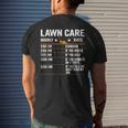 Lawn Care Hourly Rate Labor Rates Co-Workers Men's T-shirt Back Print Funny Gifts