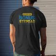 Not A Stepdad But A Bonus Dad Father's Day Mens Back Print T-shirt Gifts for Him