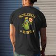 Pickleball King For Men Dad Or Grandpa Mens Back Print T-shirt Gifts for Him