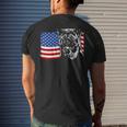 Proud Akita American Flag Patriotic Dog Sweatshirt Mens Back Print T-shirt Gifts for Him