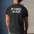 Punk Dad Emo Goth Music Scene Father's Day Mens Back Print T-shirt Gifts for Him