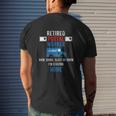 Retired Postal Worker Postman Retirement Mens Back Print T-shirt Gifts for Him