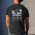 Rural Mail Carrier Mens Back Print T-shirt Gifts for Him
