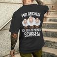 Shepherd Mir Reichts Ich Geh Zu Meinen Schafen T-Shirt mit Rückendruck Geschenke für Ihn