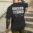 Soccer Dad Daddy Soccer Sport Lover Fan Fathers Day Men's T-shirt Back Print Gifts for Him