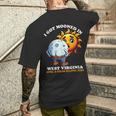 Solar Eclipse West Virginia 2024 Mooned Humor Men's T-shirt Back Print Gifts for Him