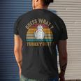 Thanksgiving Guess What Turkey Butt Men's T-shirt Back Print Gifts for Him