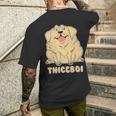Thicc Boi LabradorHilarious Fat Dog Men's T-shirt Back Print Gifts for Him