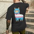 Transgender Lama T-Shirt mit Rückendruck Geschenke für Ihn