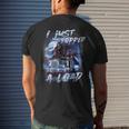 Trucker Husband Semi Trailer Truck Driver Men's T-shirt Back Print Gifts for Him